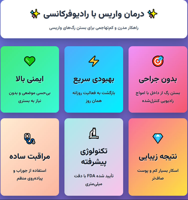 درمان واریس با روش رادیوفرکانسی