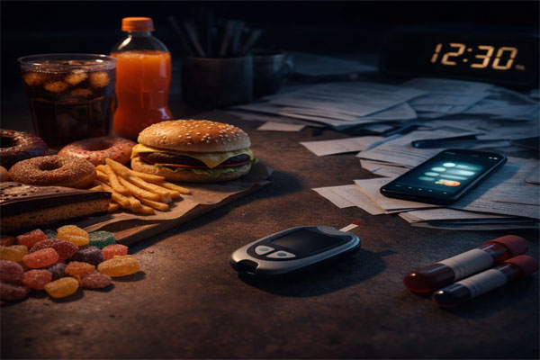 تغذیه ناسالم و استرس روزانه