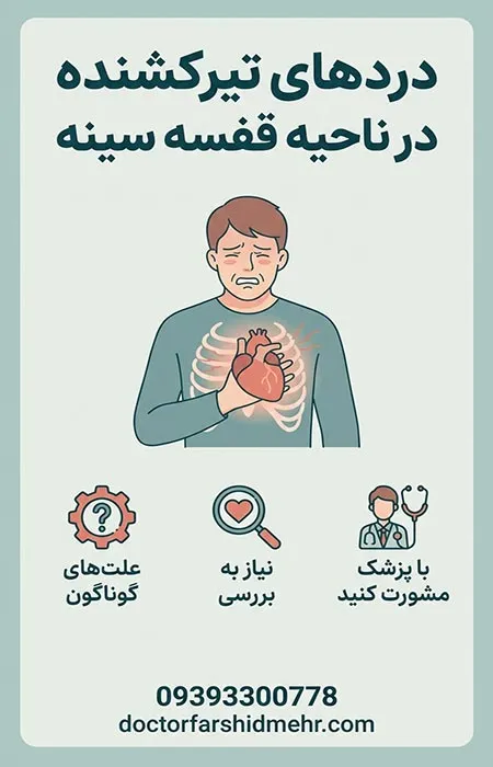 دردهای-تیرکشنده-در-ناحیه-قفسه-سینه دردهای تیرکشنده در ناحیه قفسه سینه